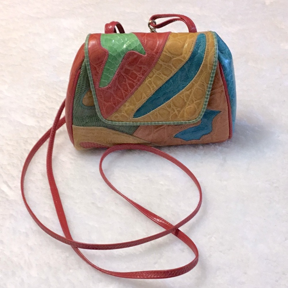 Vintage Sharif Leather Made in USA Crossbody Small